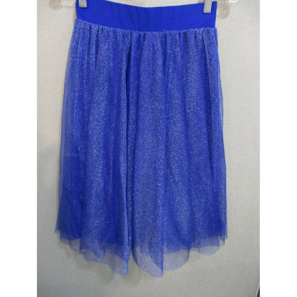 Trende Tulle Skirt Size Medium Cobalt Blue Sparkly Dressy Party